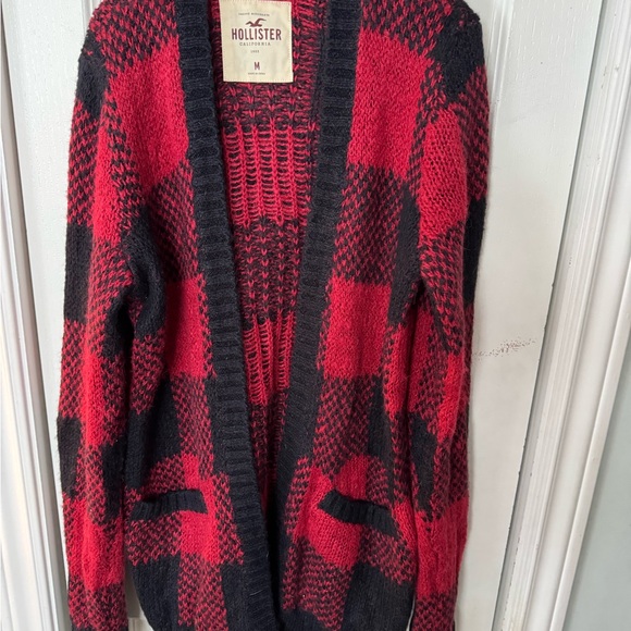 Hollister Sweaters - Hollister Women's Red and Black Sweater